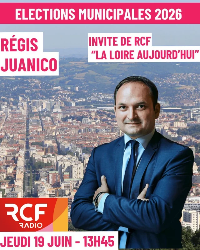 Retrouvez-moi dans l’émission de RCF Saint-Etienne « La Loire aujourd’hui » pour un  entretien avec Philippe Louat et Dominique Goubatian sur l’actualité politique et les élections municipales de 2026.

📻1ere diffusion jeudi 19 juin 13h45

📻 2e diffusion samedi 21 juin 9h18

https://www.rcf.fr/

Et en replay ici :

https://www.rcf.fr/actualite/la-loire-aujourdhui