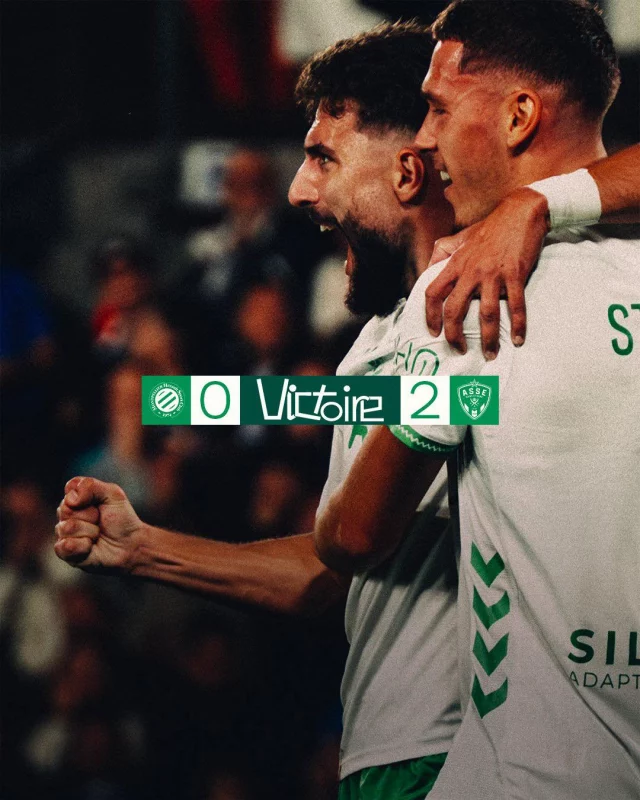 Victoire à Montpellier !

Les Verts de nouveau en tête du championnat Ligue 2 BKT